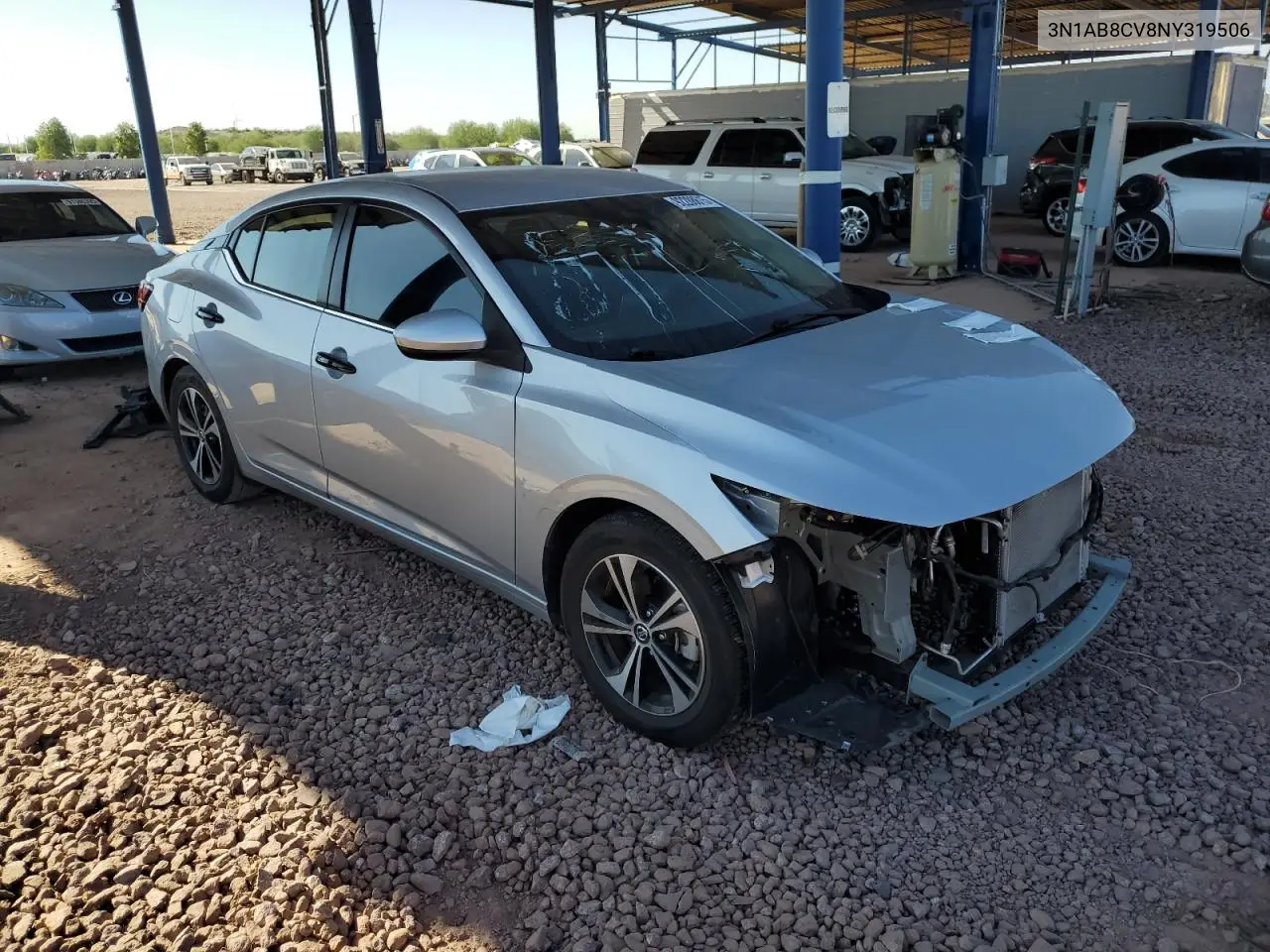 3N1AB8CV8NY319506 2022 Nissan Sentra Sv
