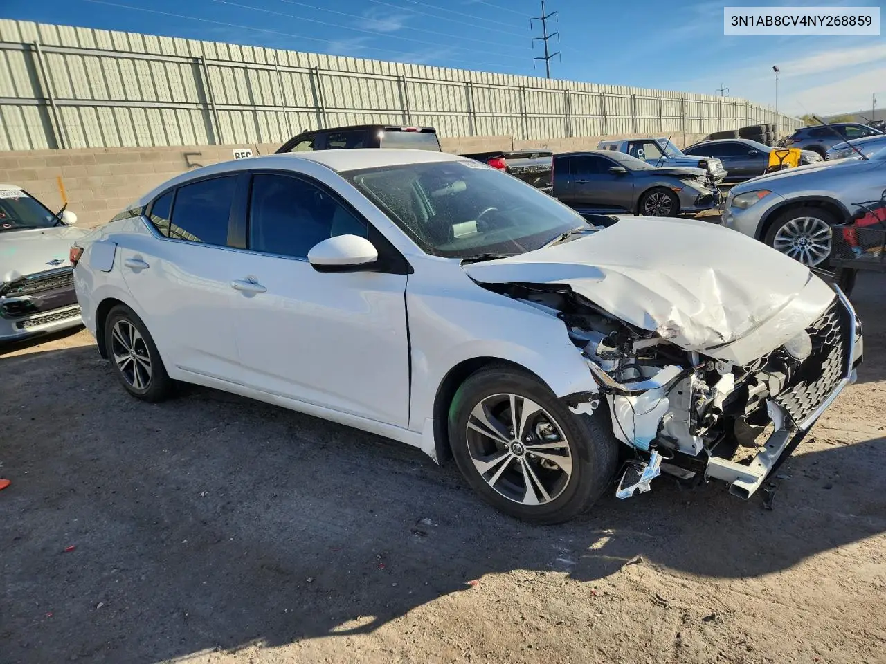 3N1AB8CV4NY268859 2022 Nissan Sentra Sv