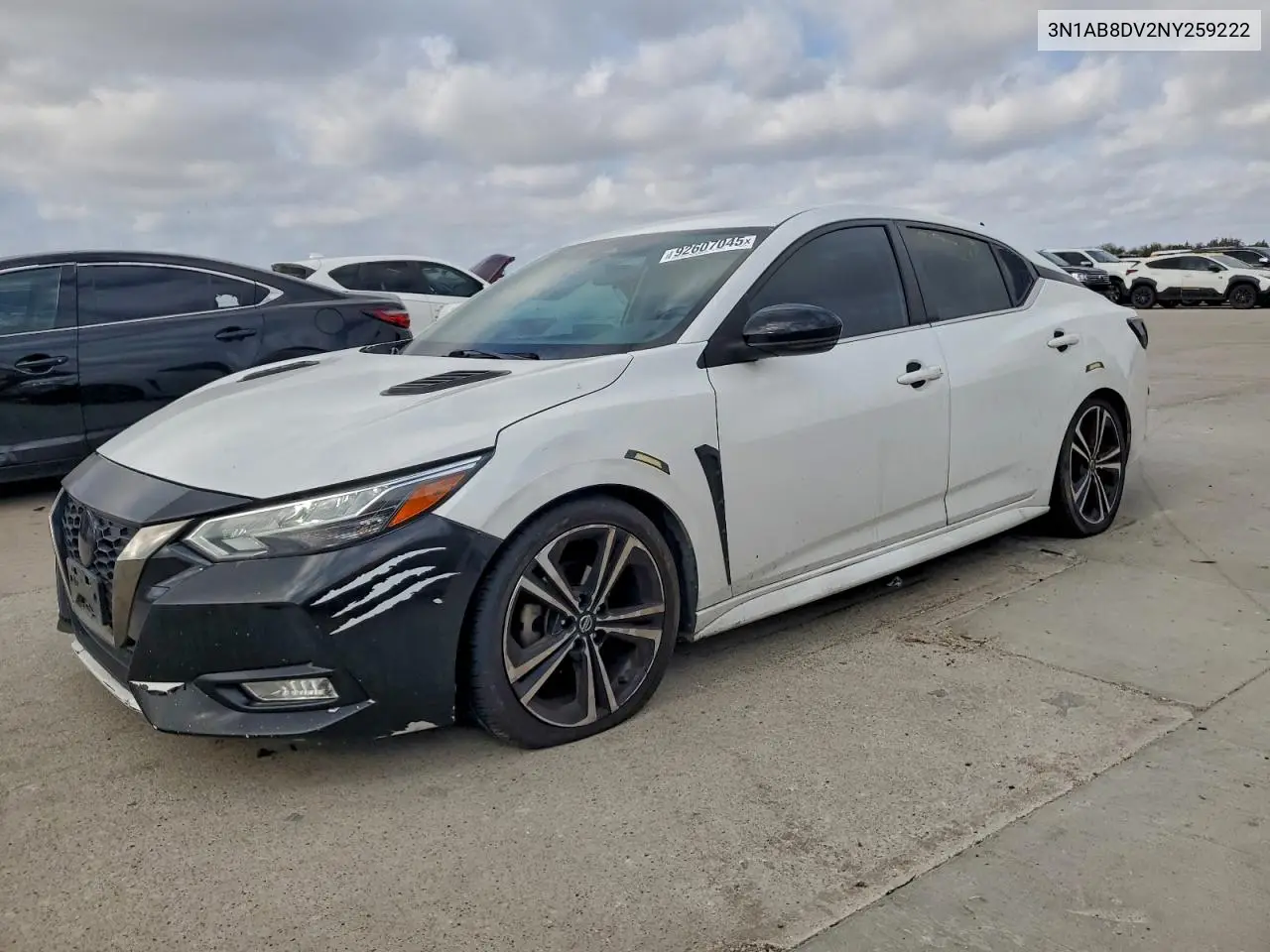 3N1AB8DV2NY259222 2022 Nissan Sentra Sr