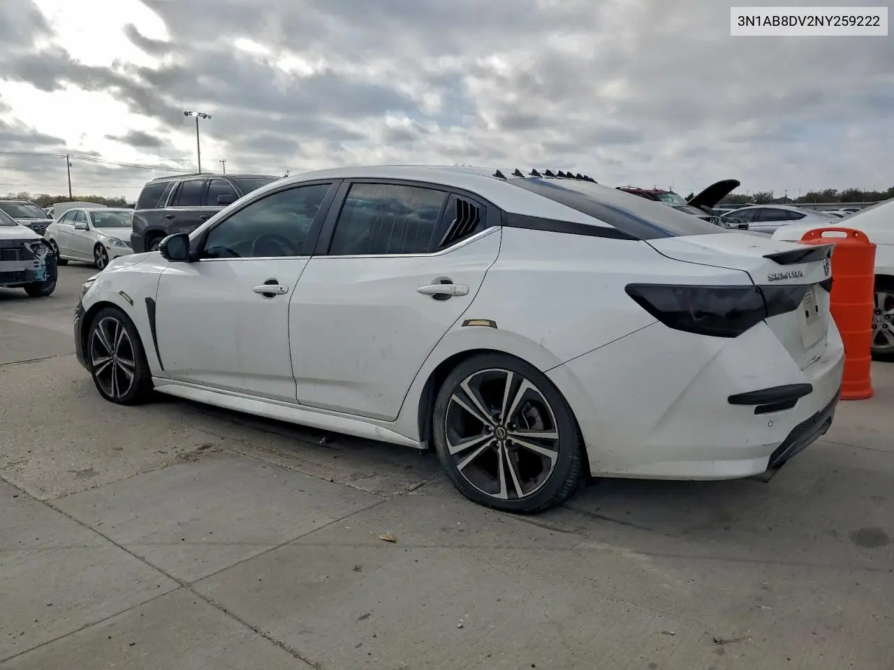 3N1AB8DV2NY259222 2022 Nissan Sentra Sr