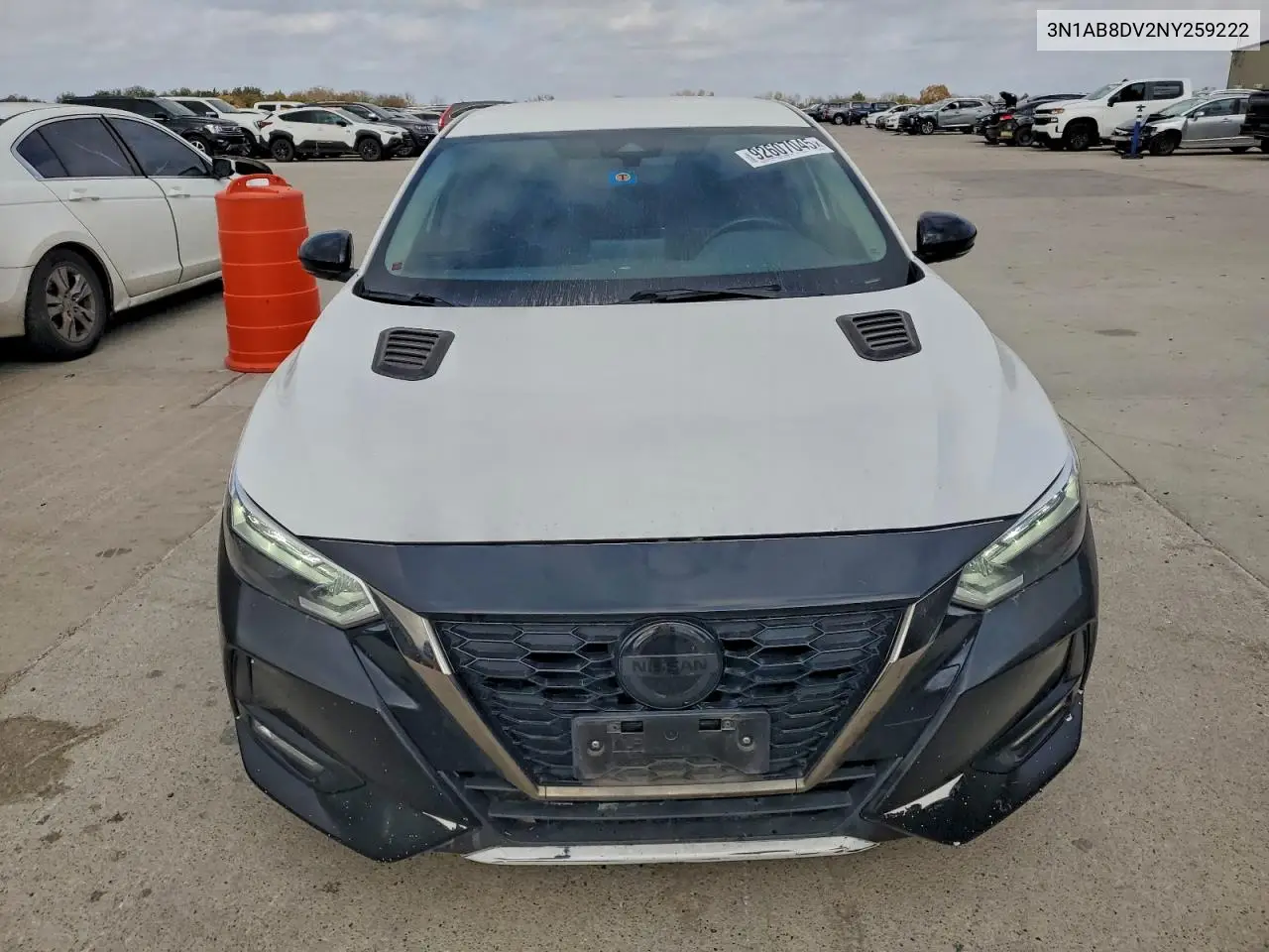 3N1AB8DV2NY259222 2022 Nissan Sentra Sr