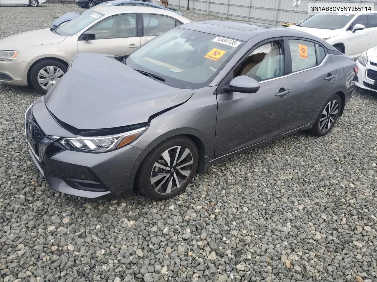 3N1AB8CV5NY265114 2022 Nissan Sentra Sv