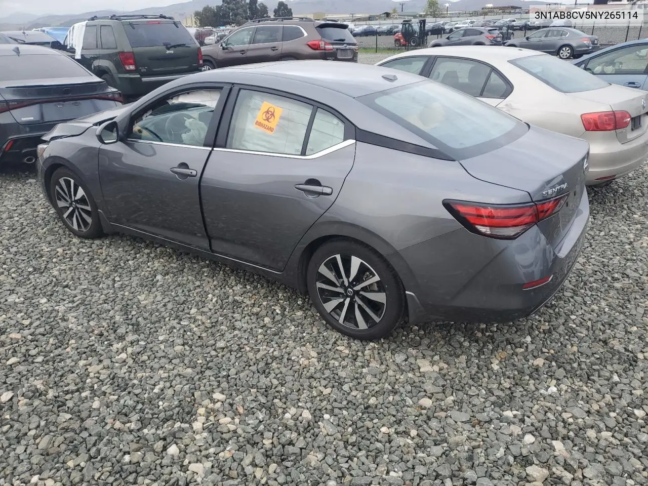 3N1AB8CV5NY265114 2022 Nissan Sentra Sv