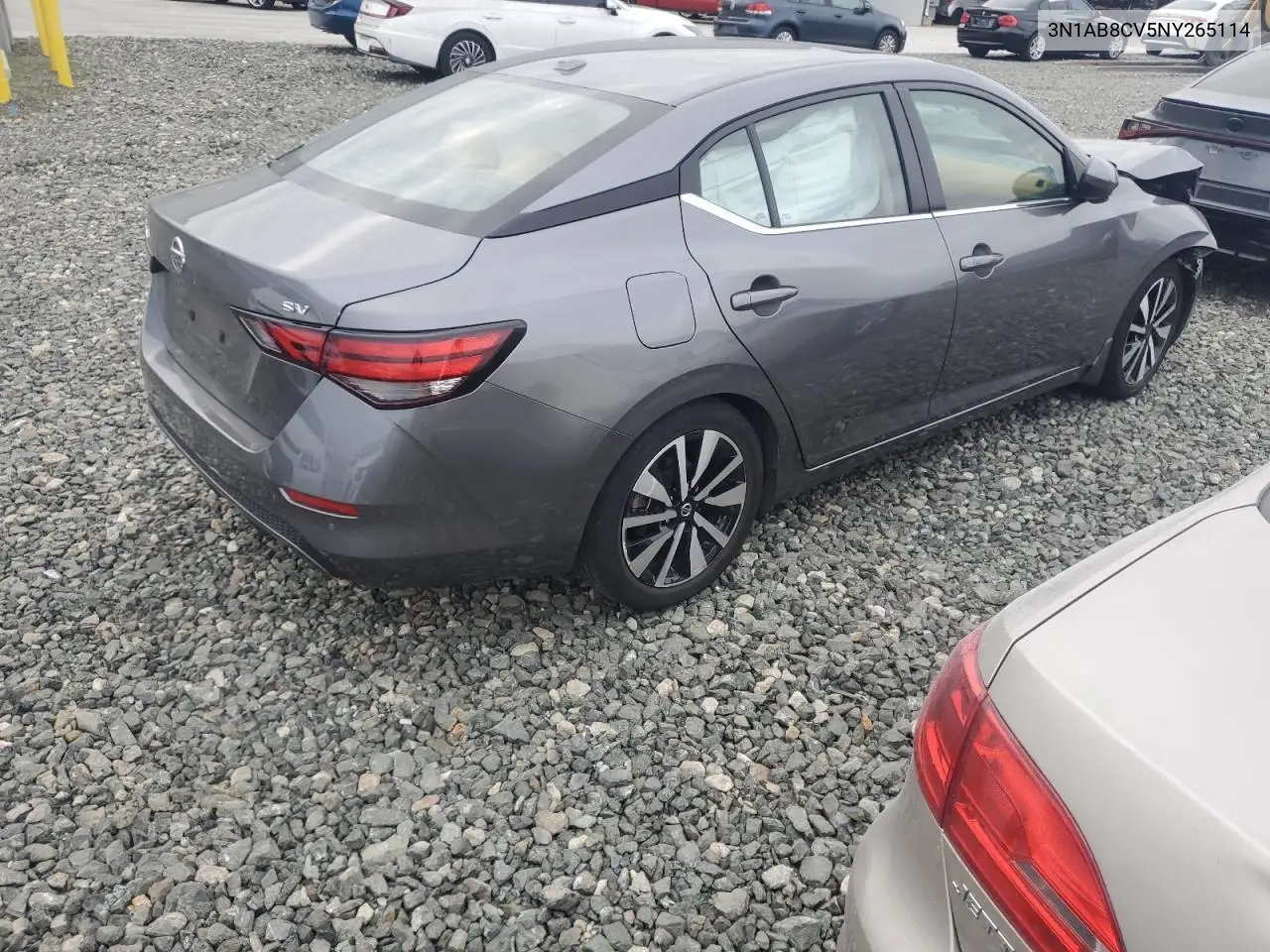 3N1AB8CV5NY265114 2022 Nissan Sentra Sv