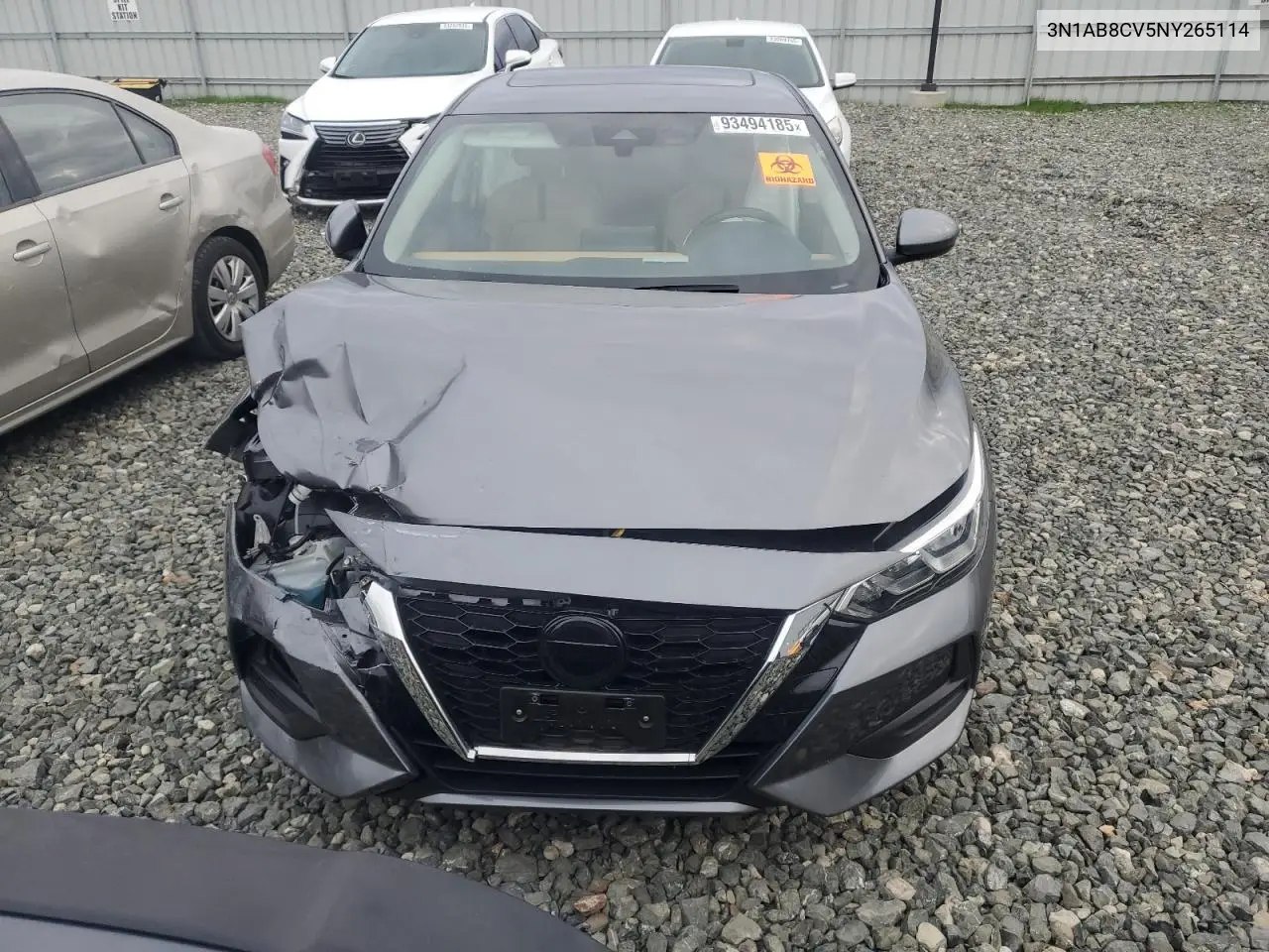 3N1AB8CV5NY265114 2022 Nissan Sentra Sv