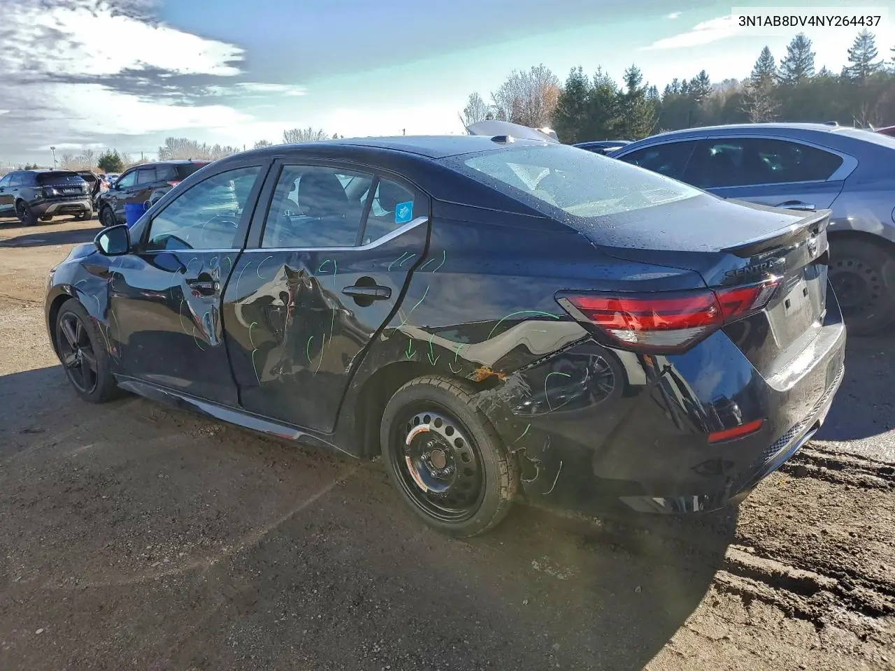 3N1AB8DV4NY264437 2022 Nissan Sentra Sr