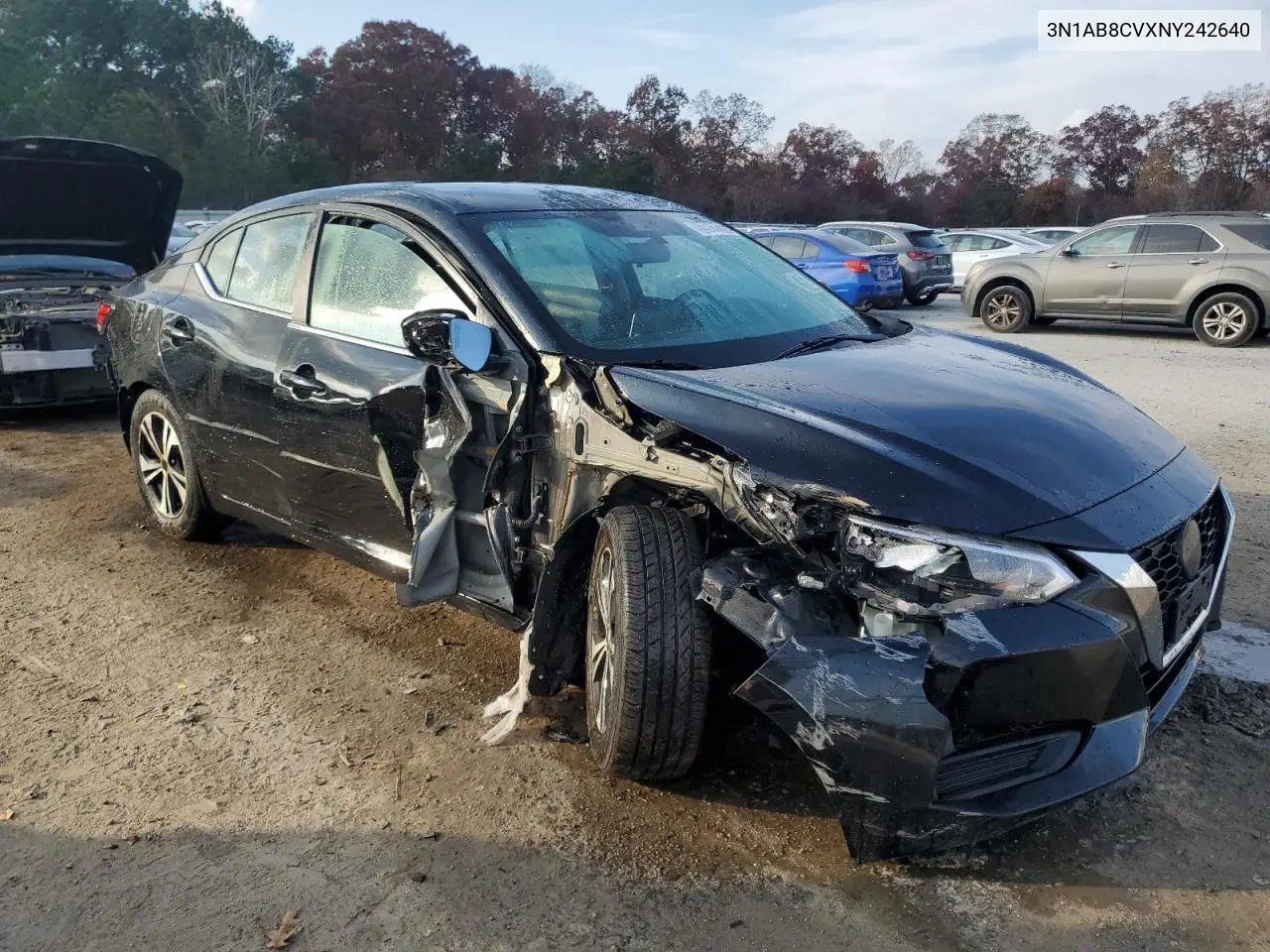 3N1AB8CVXNY242640 2022 Nissan Sentra Sv
