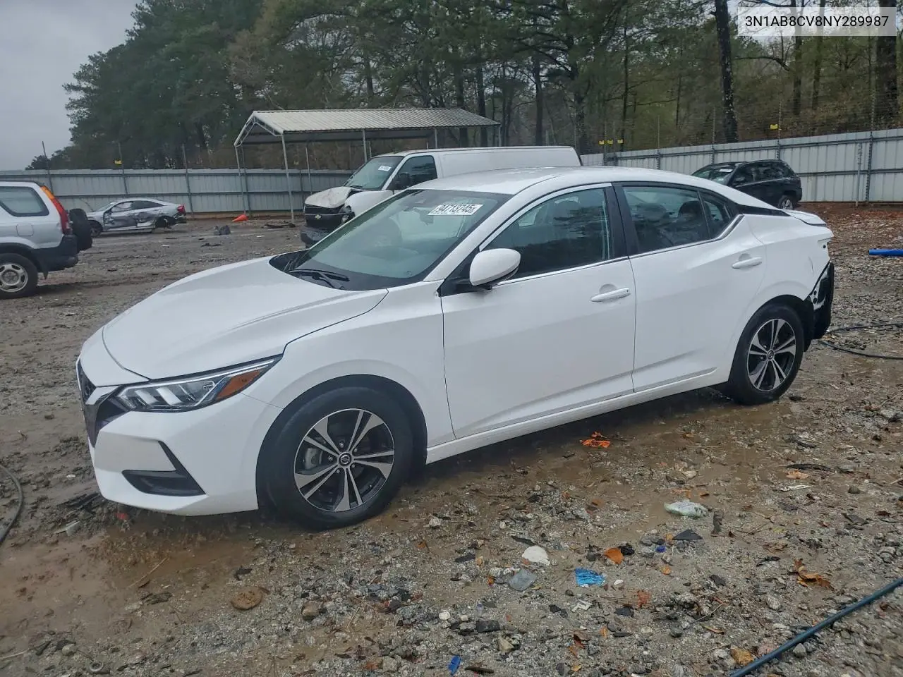 3N1AB8CV8NY289987 2022 Nissan Sentra Sv