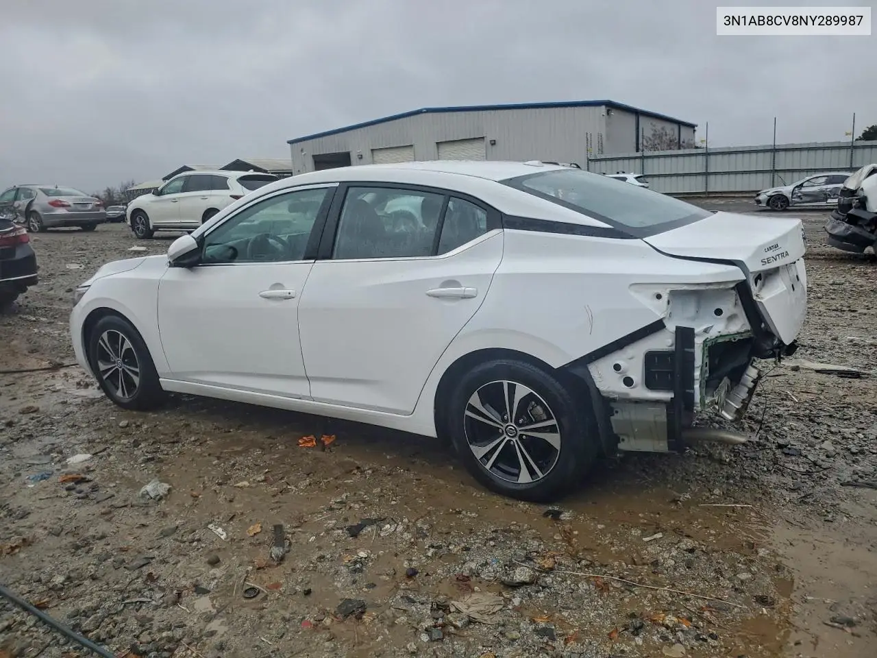 3N1AB8CV8NY289987 2022 Nissan Sentra Sv