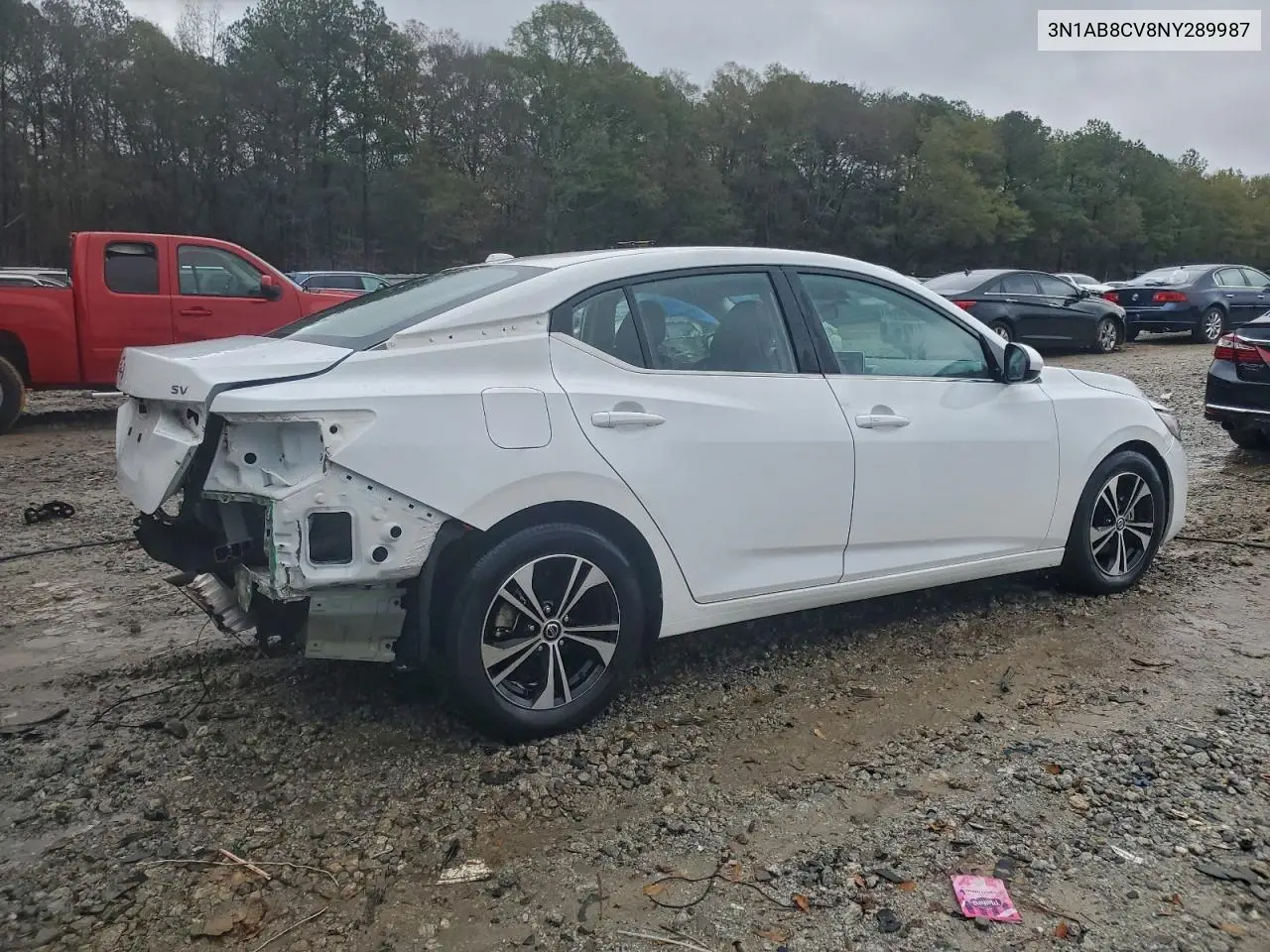 3N1AB8CV8NY289987 2022 Nissan Sentra Sv