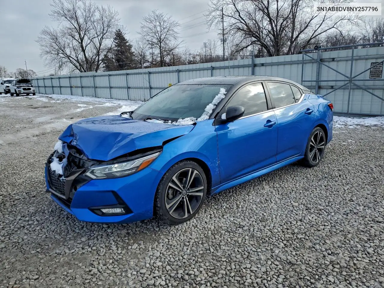 3N1AB8DV8NY257796 2022 Nissan Sentra Sr