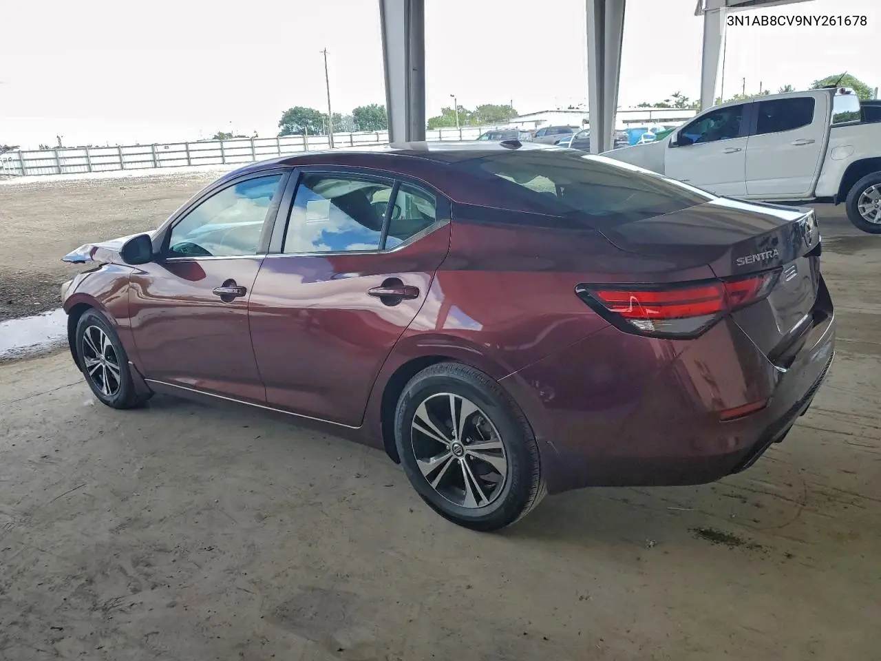 3N1AB8CV9NY261678 2022 Nissan Sentra Sv