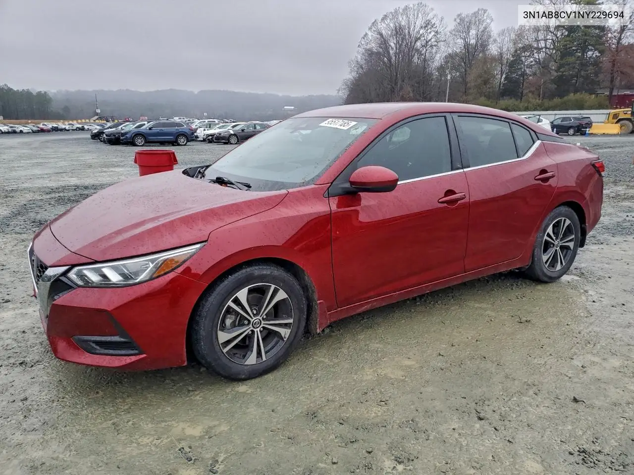 3N1AB8CV1NY229694 2022 Nissan Sentra Sv