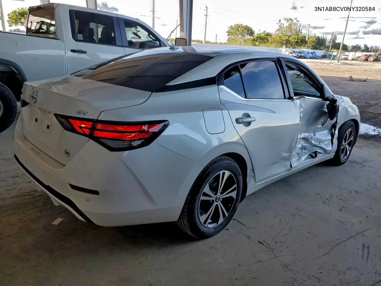 3N1AB8CV0NY320584 2022 Nissan Sentra Sv