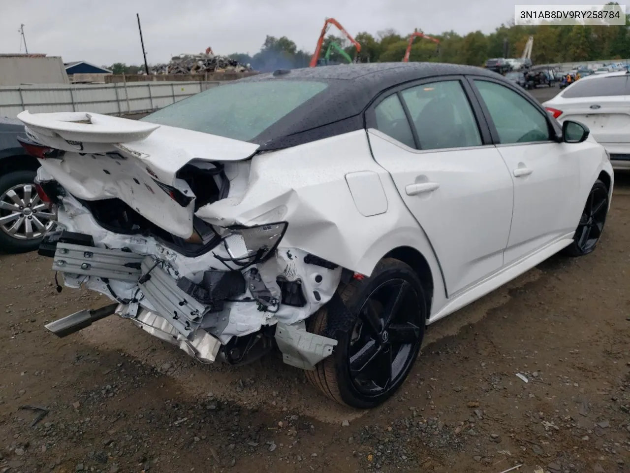 2024 Nissan Sentra Sr VIN: 3N1AB8DV9RY258784 Lot: 72732684