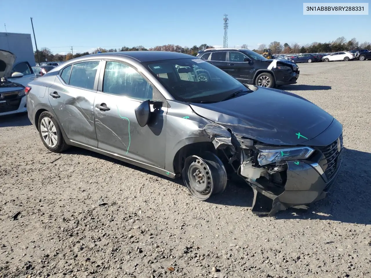 3N1AB8BV8RY288331 2024 Nissan Sentra S