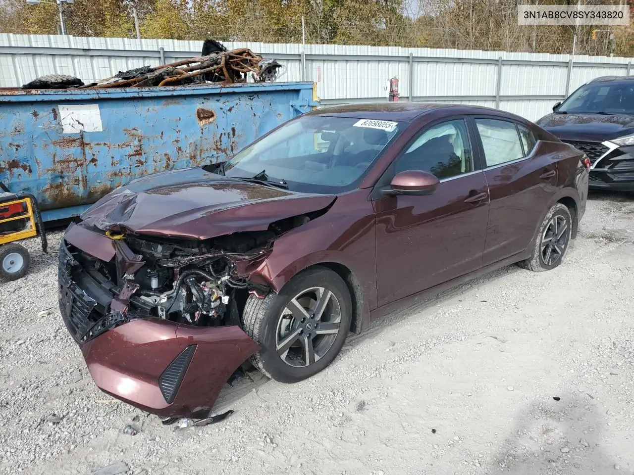 3N1AB8CV8SY343820 2025 Nissan Sentra Sv