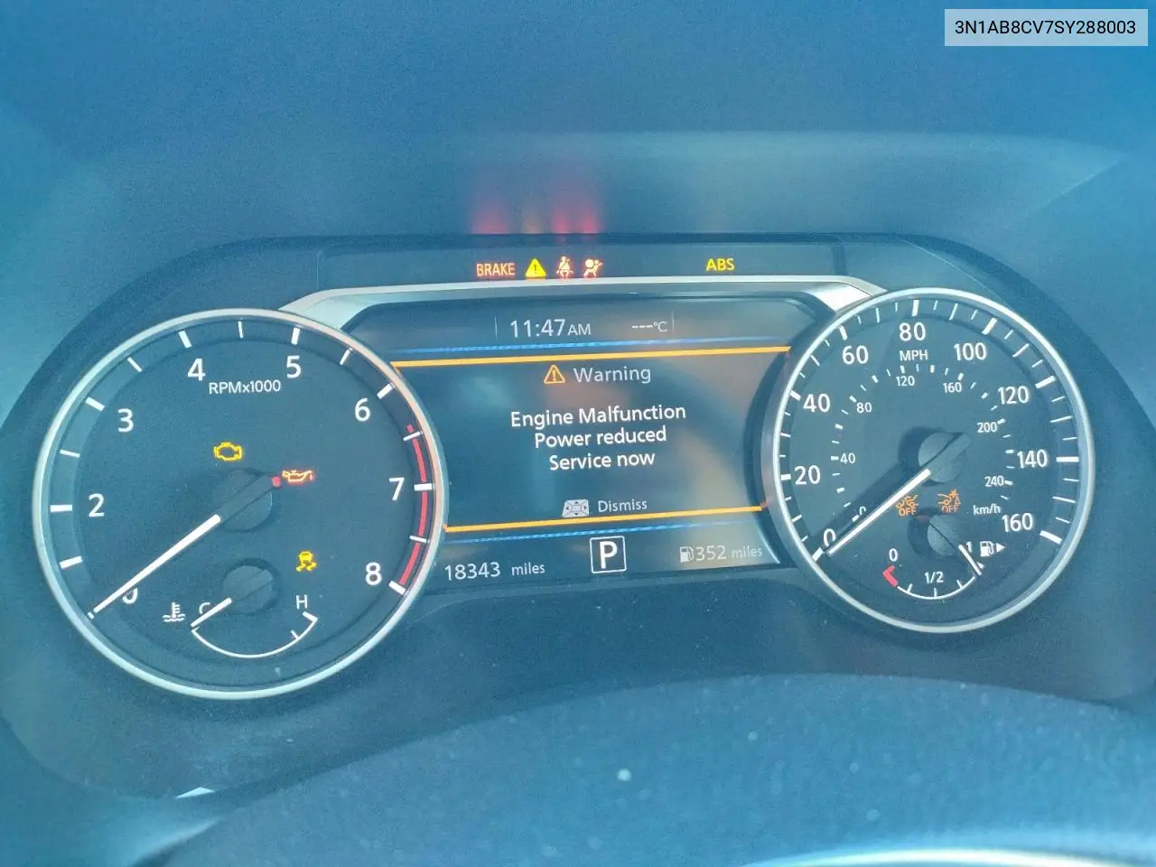 3N1AB8CV7SY288003 2025 Nissan Sentra Sv