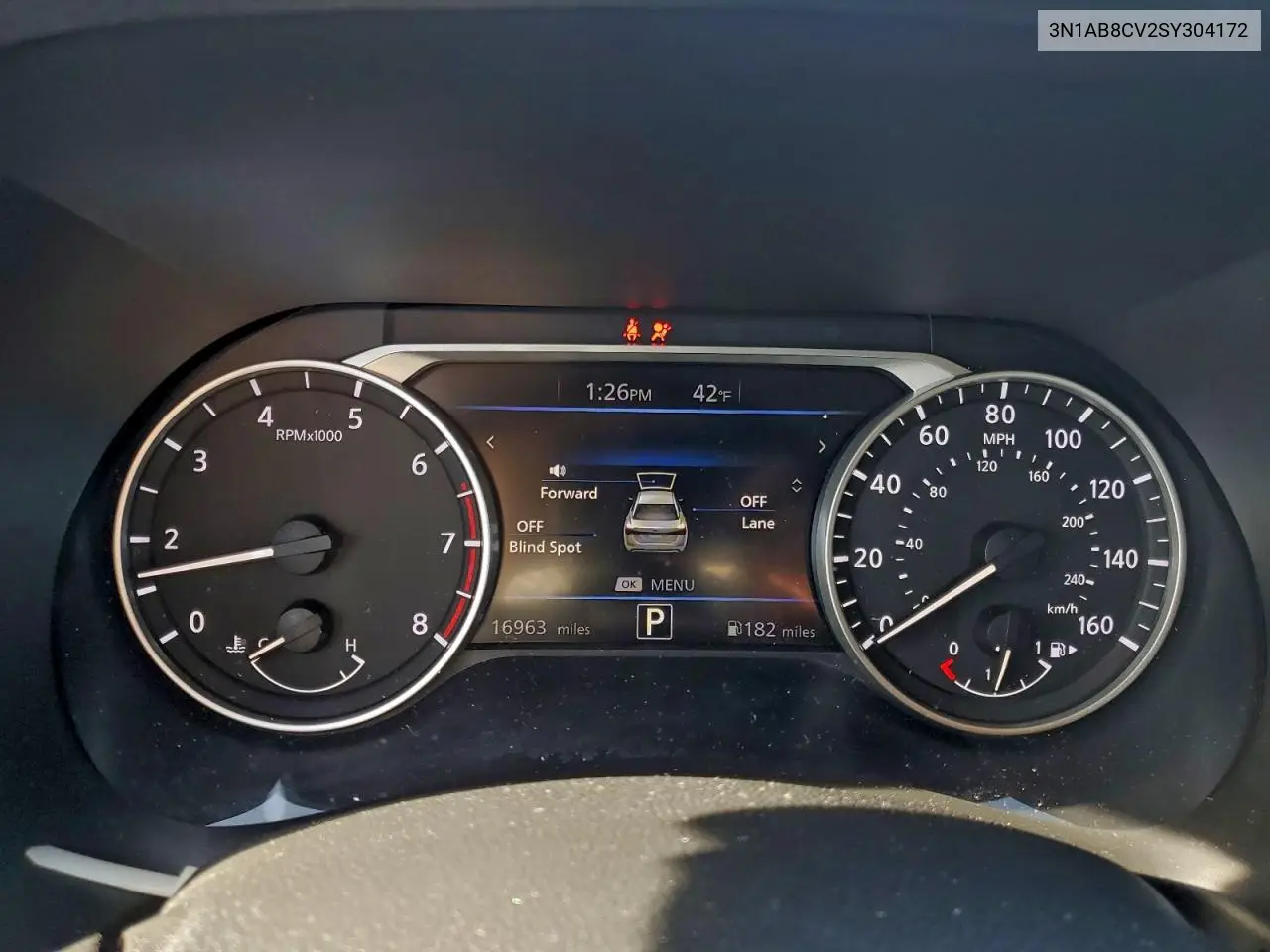 3N1AB8CV2SY304172 2025 Nissan Sentra Sv