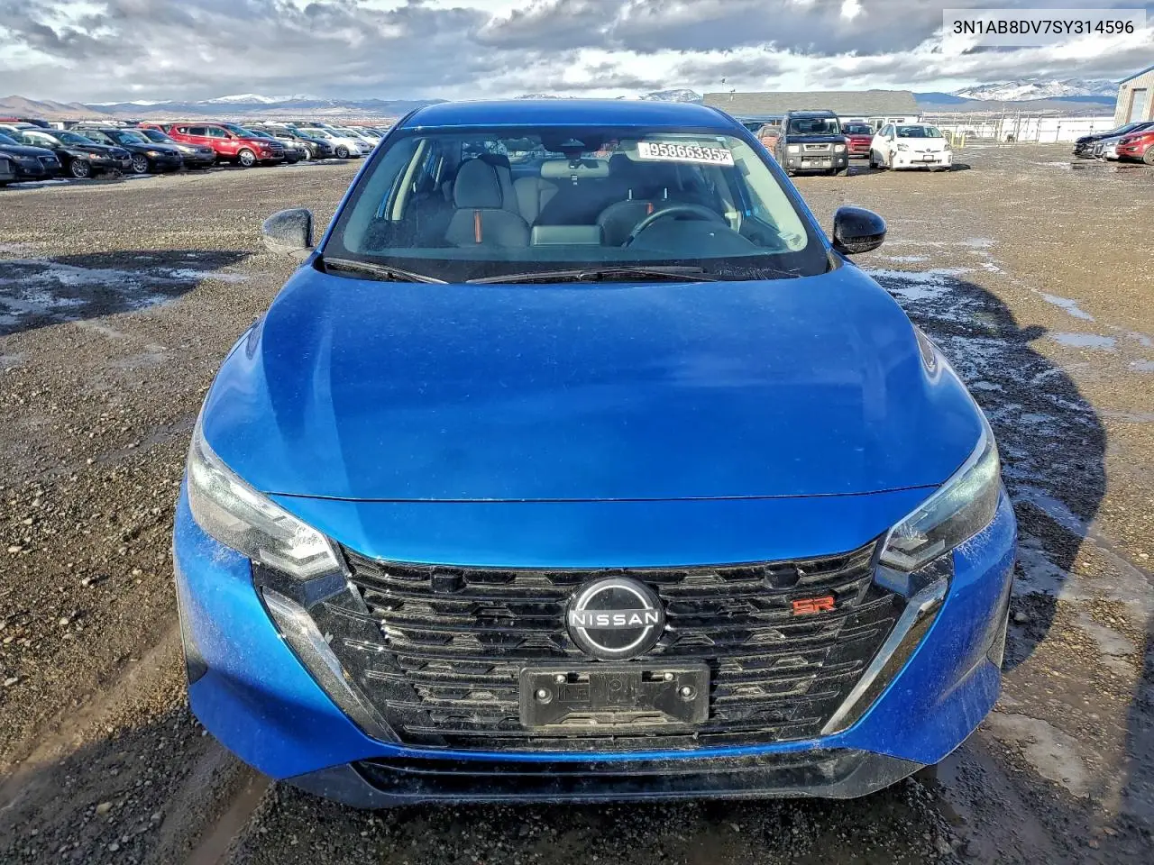 3N1AB8DV7SY314596 2025 Nissan Sentra Sr