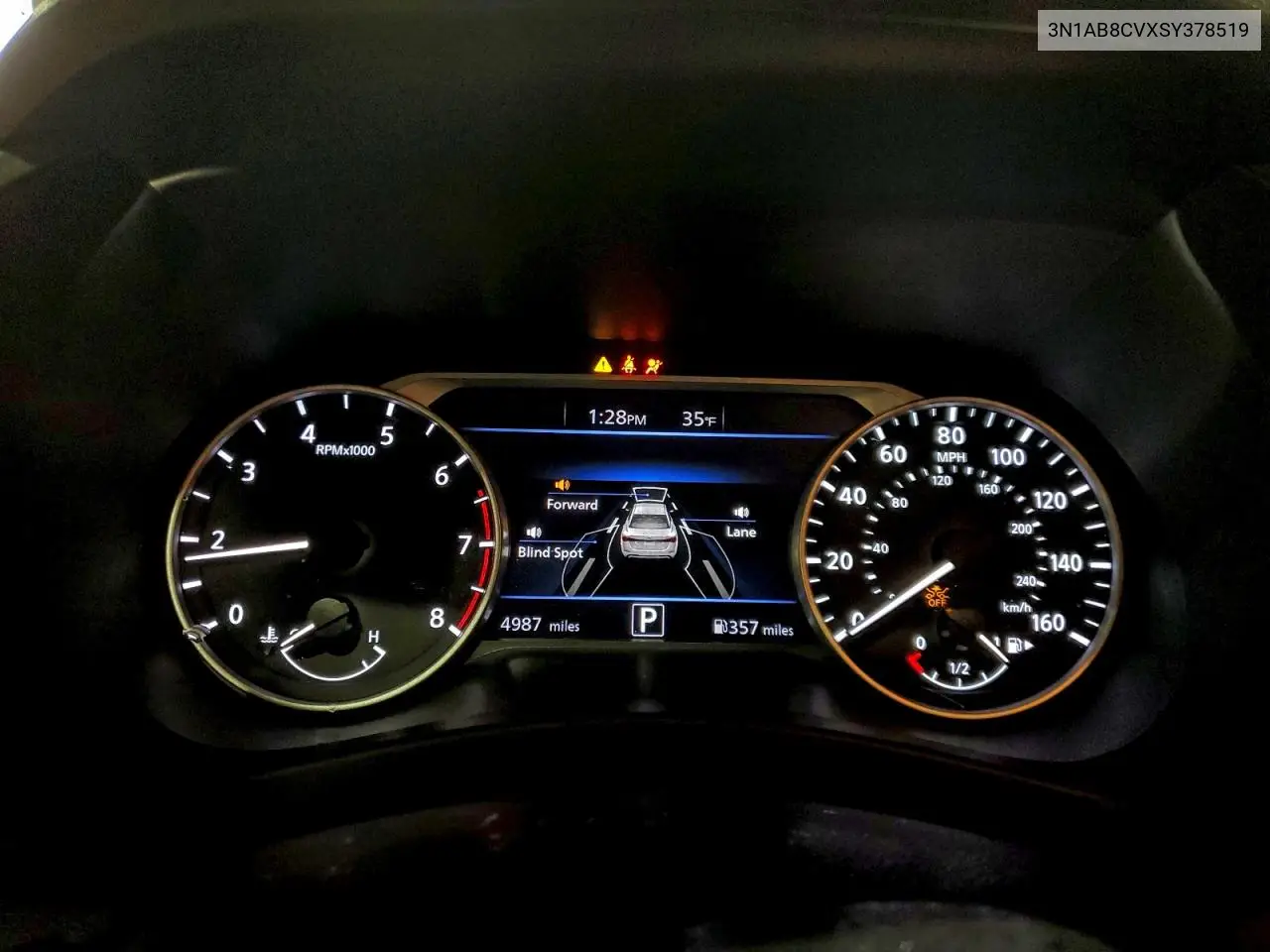 3N1AB8CVXSY378519 2025 Nissan Sentra Sv