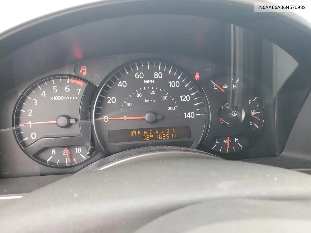 1N6AA06A06N570932 2006 Nissan Titan Xe