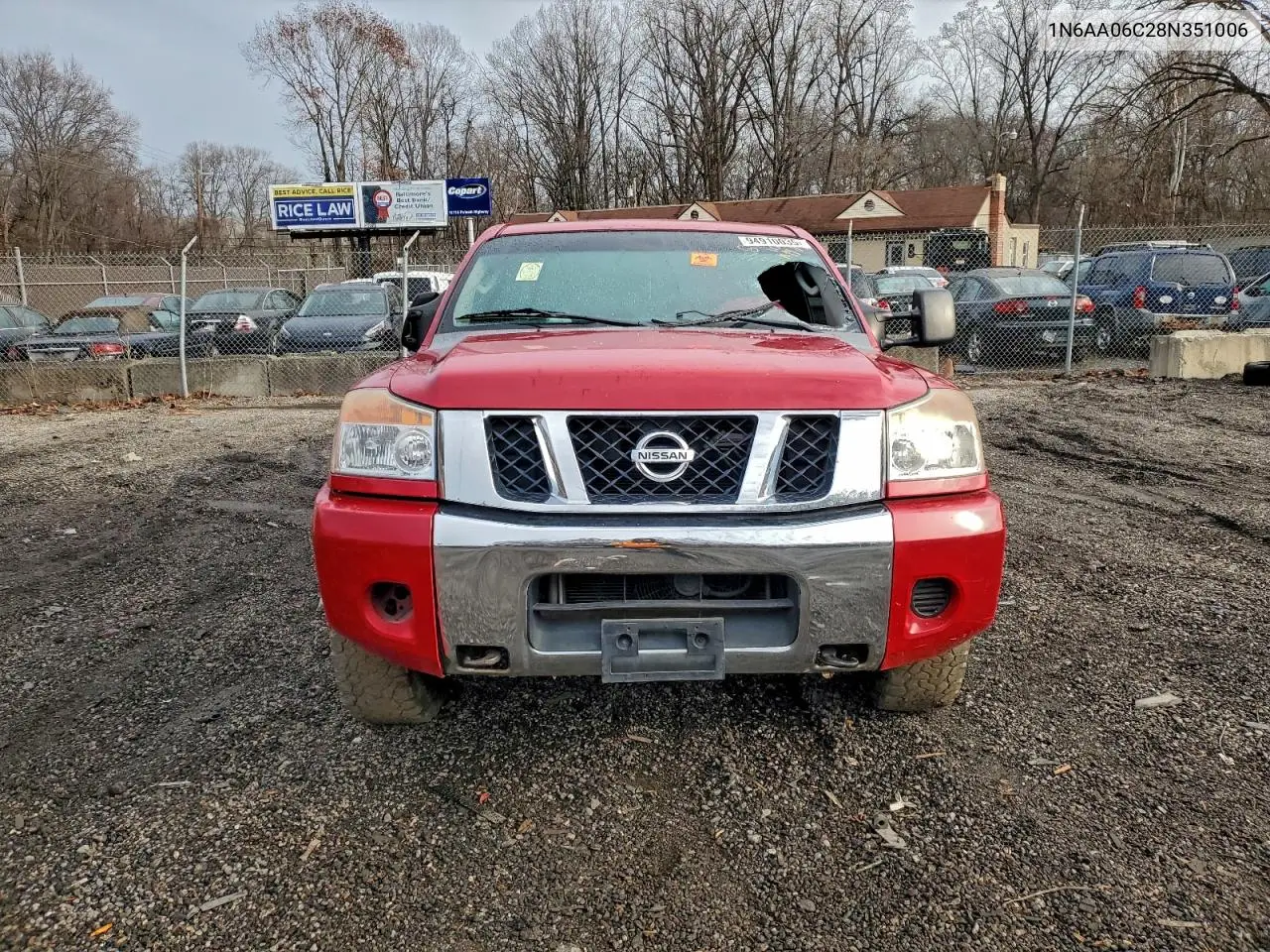 1N6AA06C28N351006 2008 Nissan Titan Xe