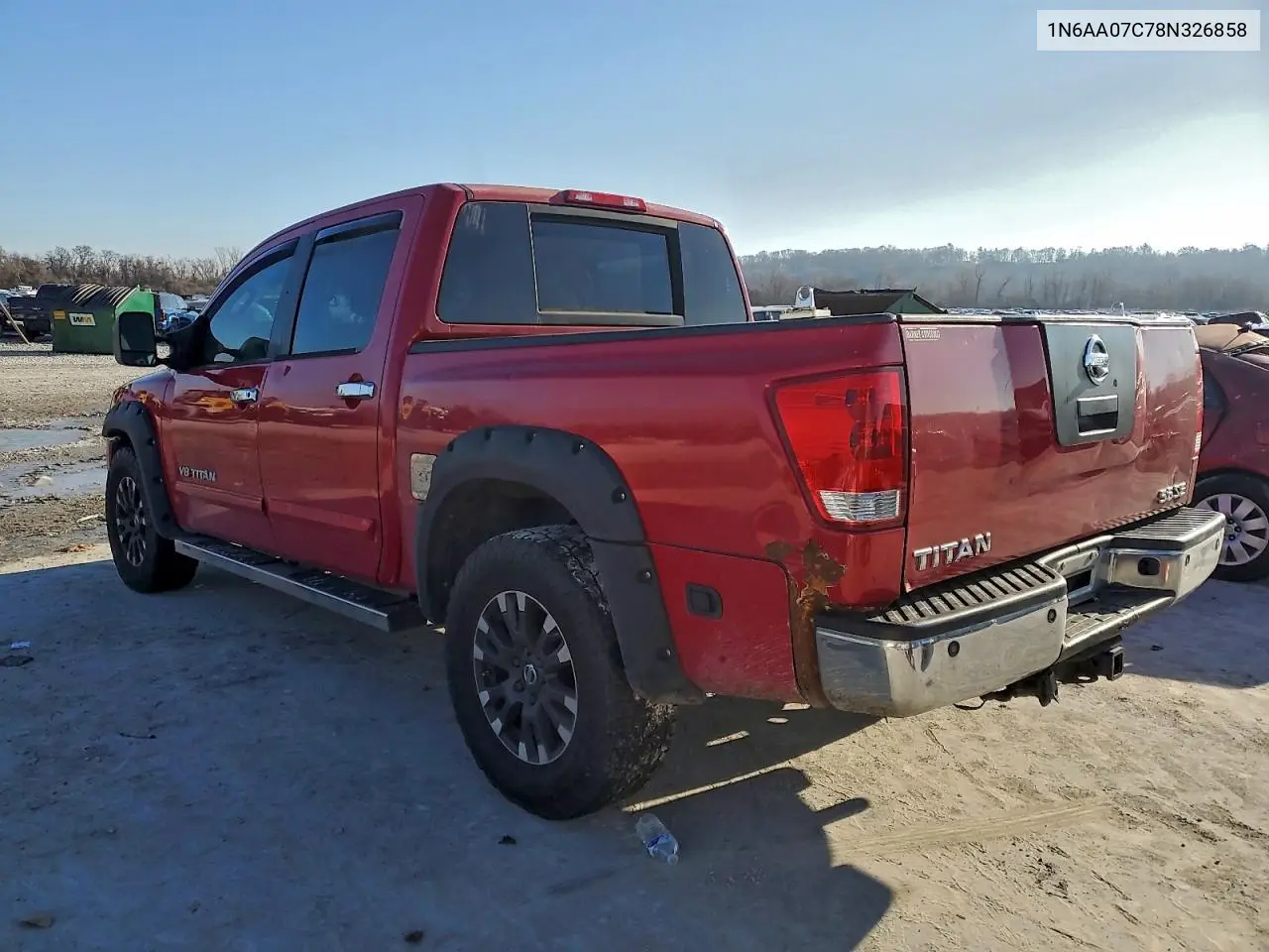 1N6AA07C78N326858 2008 Nissan Titan Xe