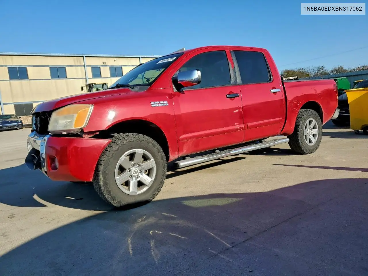 1N6BA0EDXBN317062 2011 Nissan Titan S
