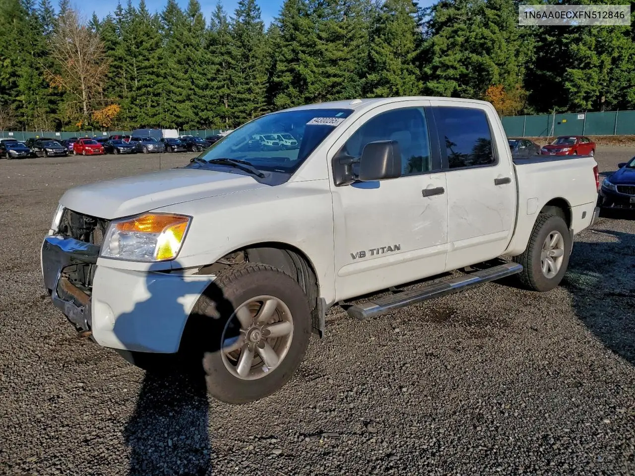 1N6AA0ECXFN512846 2015 Nissan Titan S