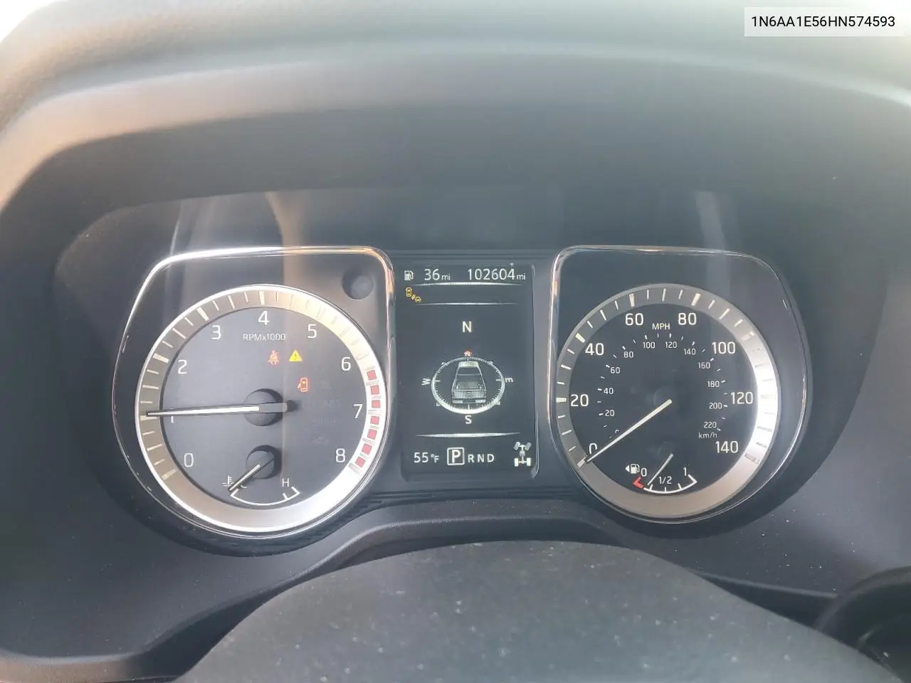 1N6AA1E56HN574593 2017 Nissan Titan Sv