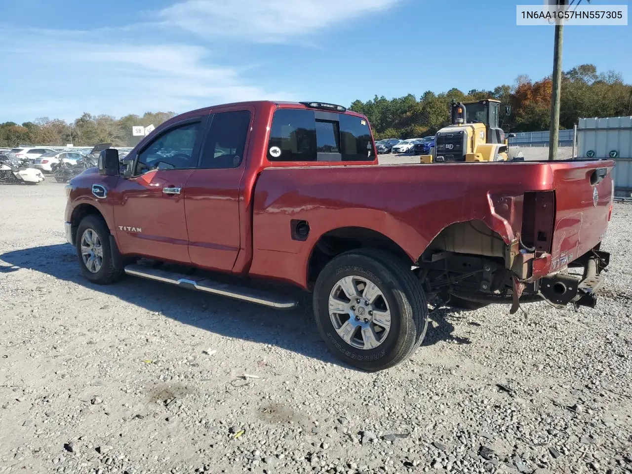 1N6AA1C57HN557305 2017 Nissan Titan Sv