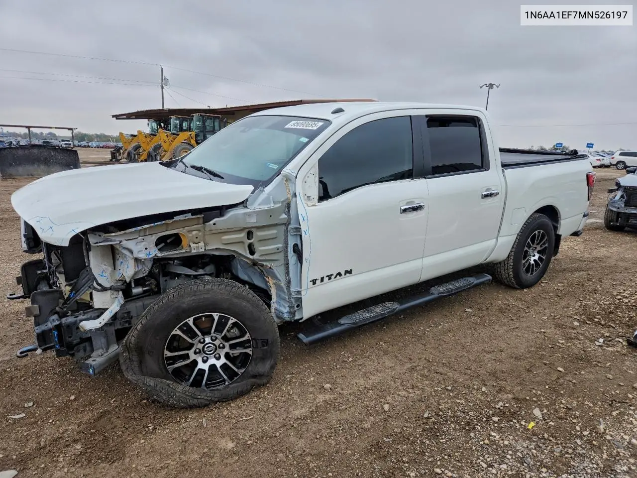 1N6AA1EF7MN526197 2021 Nissan Titan Sv