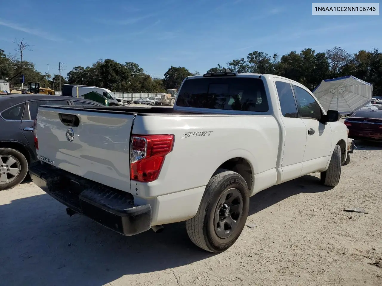 1N6AA1CE2NN106746 2022 Nissan Titan S