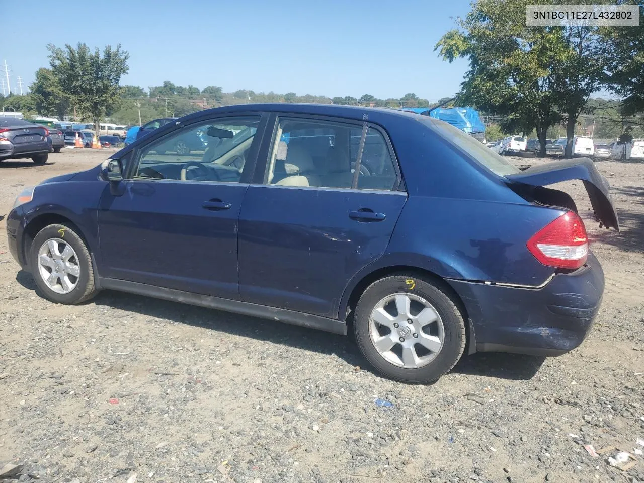 3N1BC11E27L432802 2007 Nissan Versa S