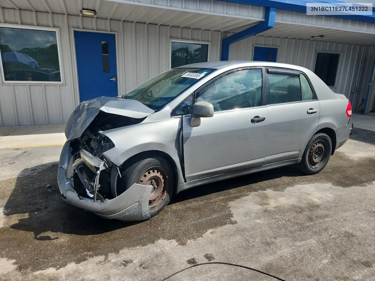3N1BC11E27L451222 2007 Nissan Versa S