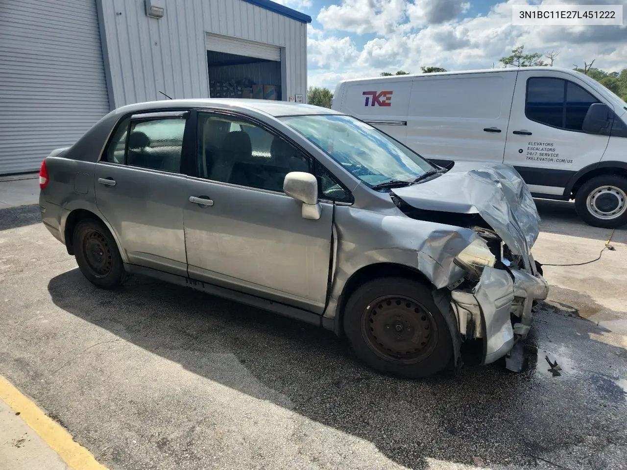 3N1BC11E27L451222 2007 Nissan Versa S