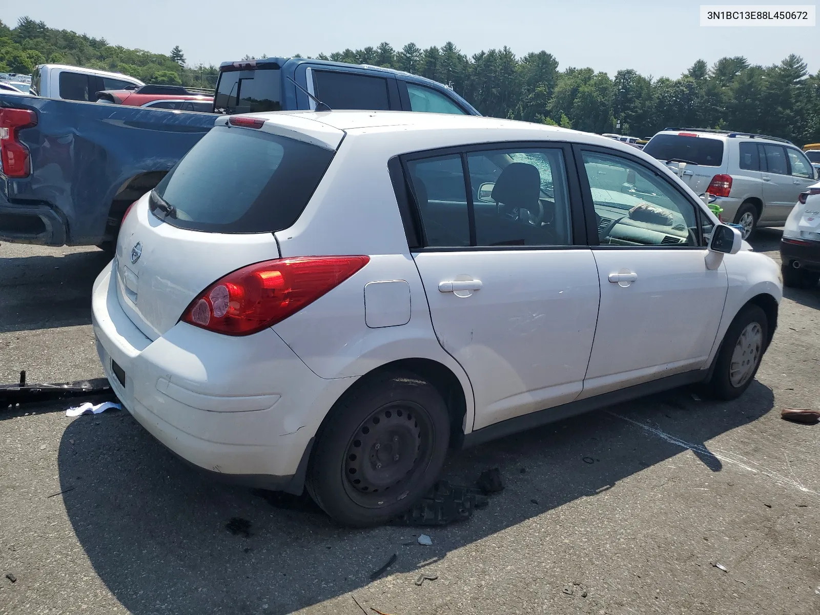 2008 Nissan Versa S VIN: 3N1BC13E88L450672 Lot: 59084934