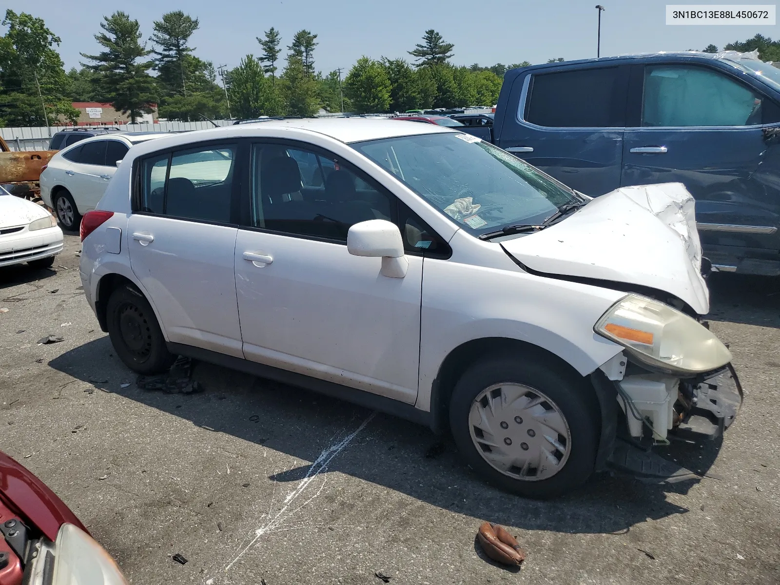 2008 Nissan Versa S VIN: 3N1BC13E88L450672 Lot: 59084934