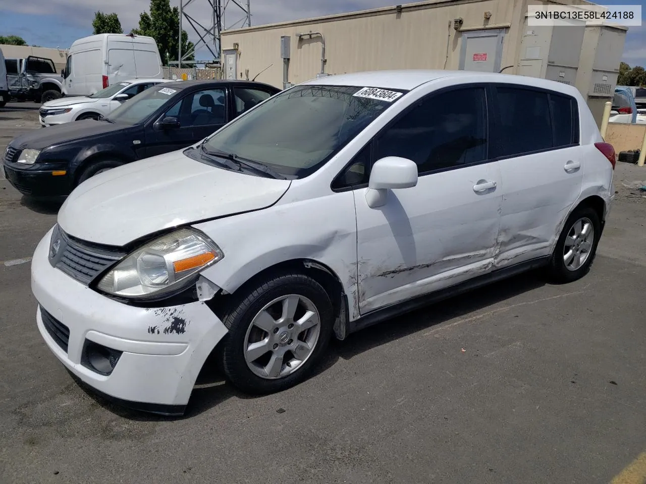 3N1BC13E58L424188 2008 Nissan Versa S