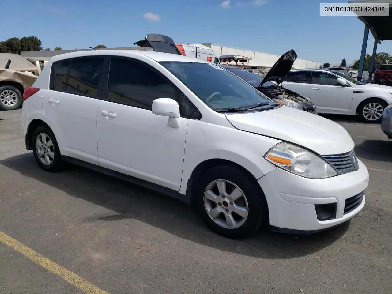 3N1BC13E58L424188 2008 Nissan Versa S