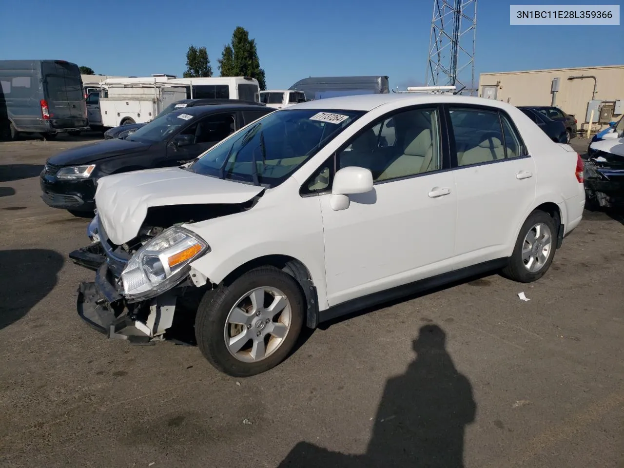 2008 Nissan Versa S VIN: 3N1BC11E28L359366 Lot: 71137264