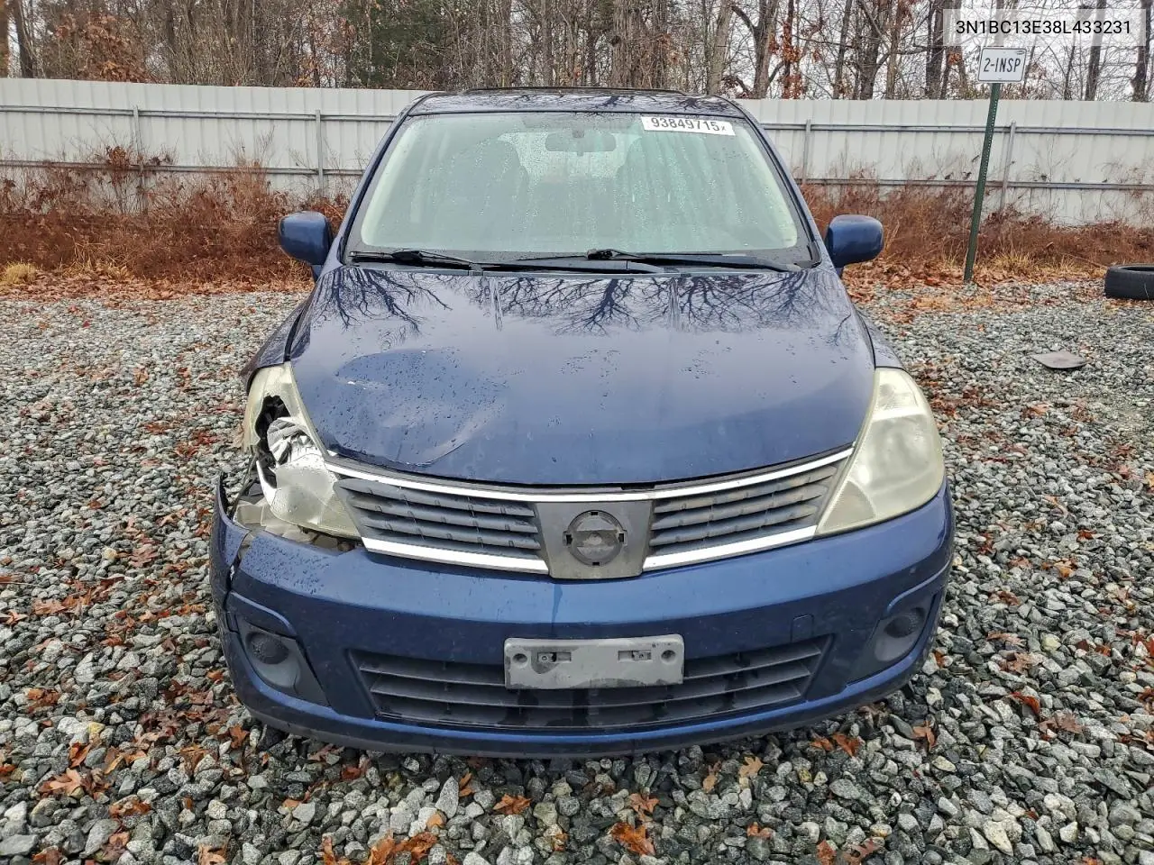 3N1BC13E38L433231 2008 Nissan Versa S