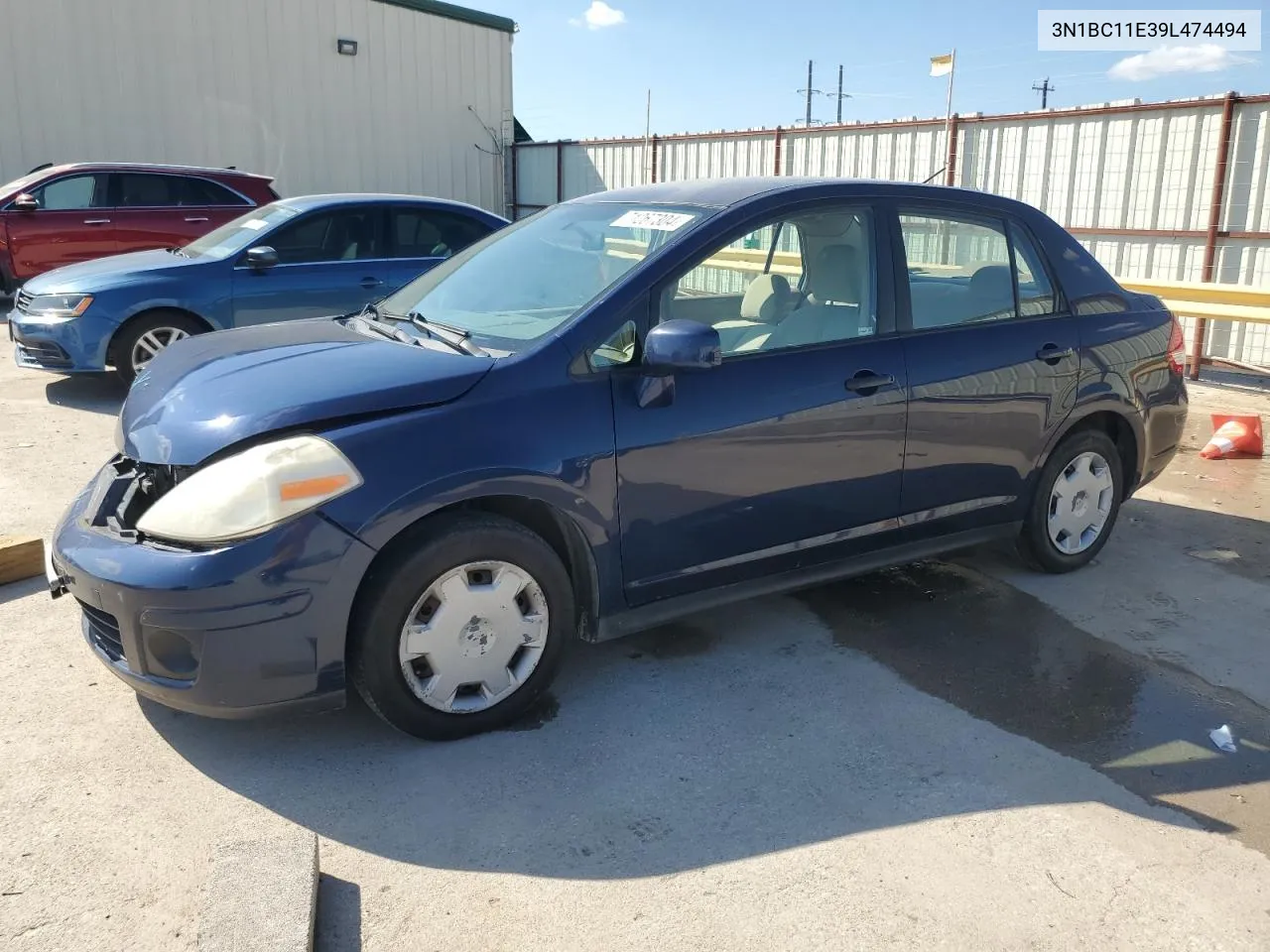 2009 Nissan Versa S VIN: 3N1BC11E39L474494 Lot: 71267304