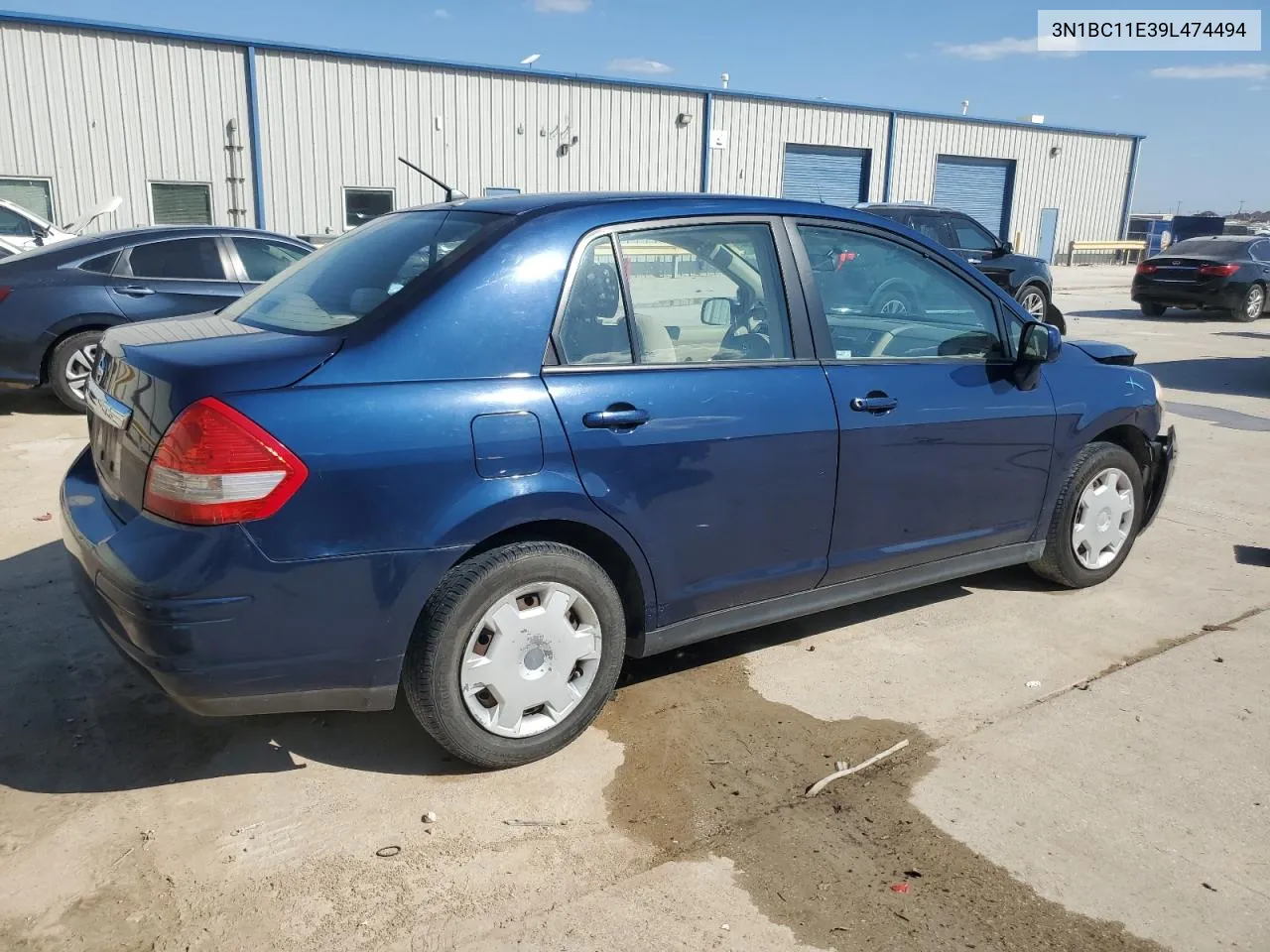 2009 Nissan Versa S VIN: 3N1BC11E39L474494 Lot: 71267304