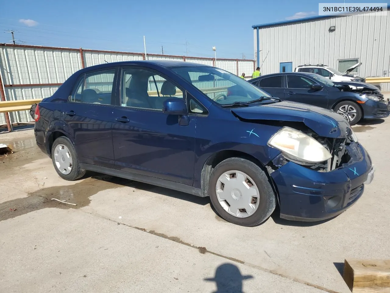 2009 Nissan Versa S VIN: 3N1BC11E39L474494 Lot: 71267304