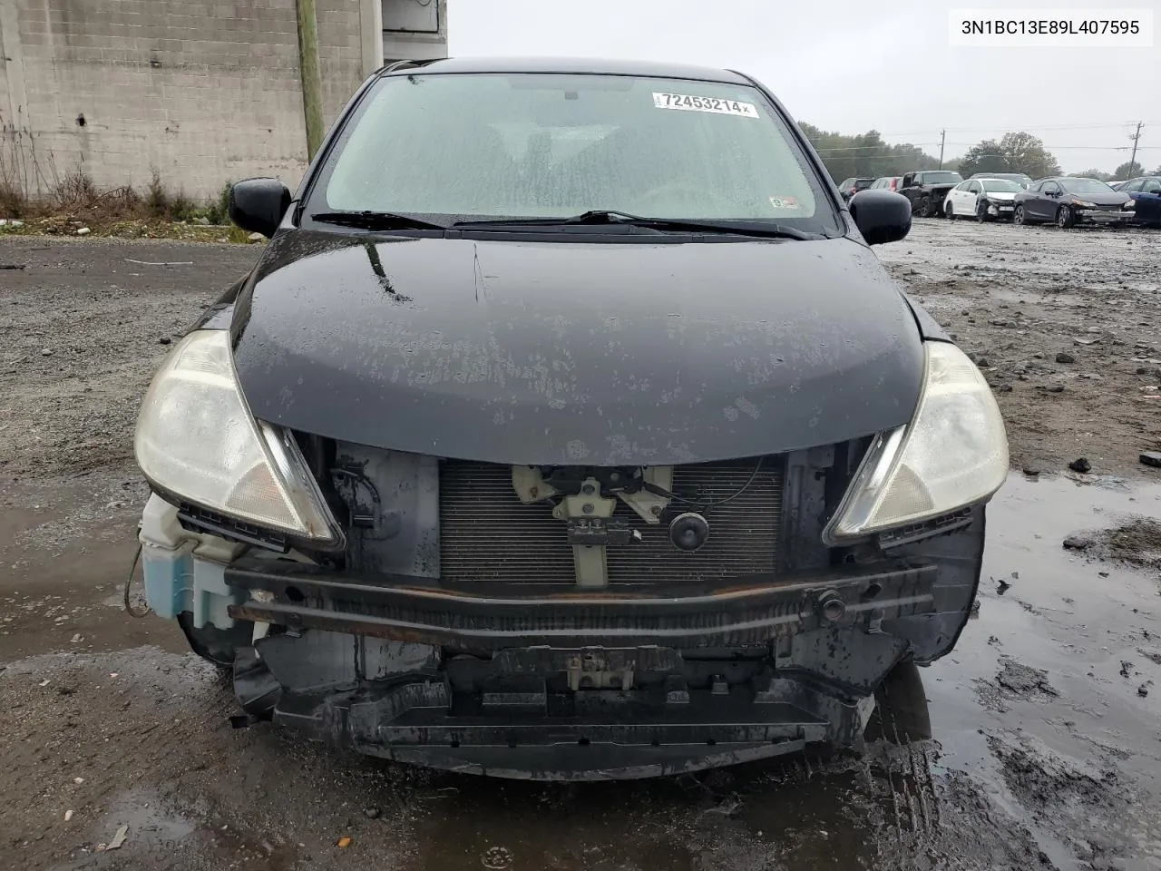 2009 Nissan Versa S VIN: 3N1BC13E89L407595 Lot: 72453214