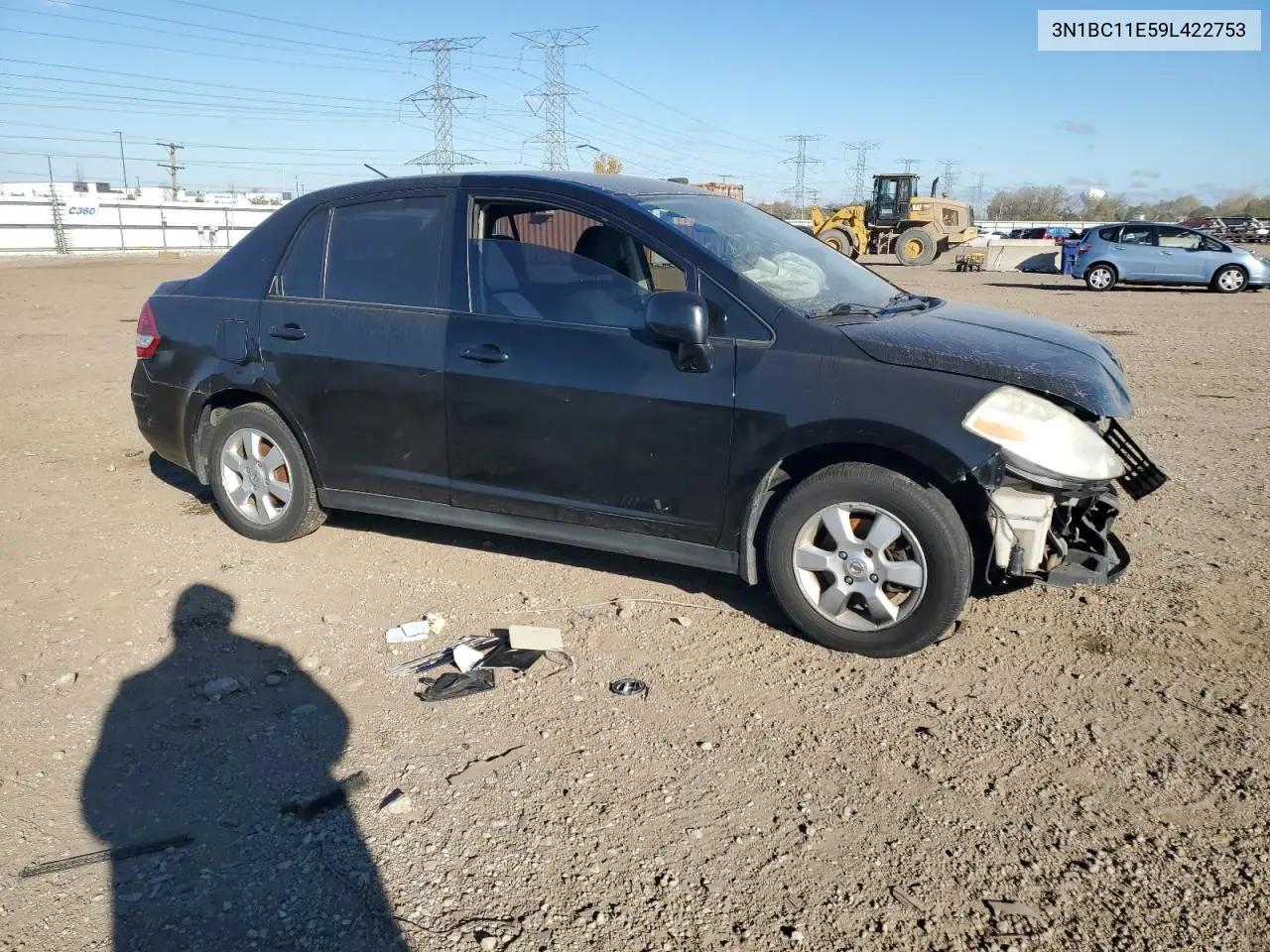3N1BC11E59L422753 2009 Nissan Versa S