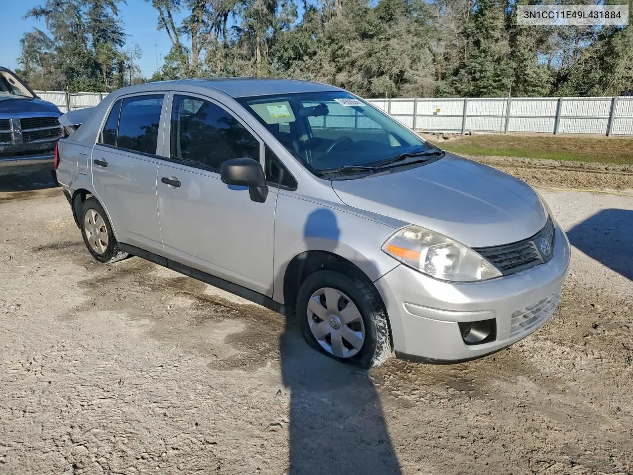 3N1CC11E49L431884 2009 Nissan Versa S