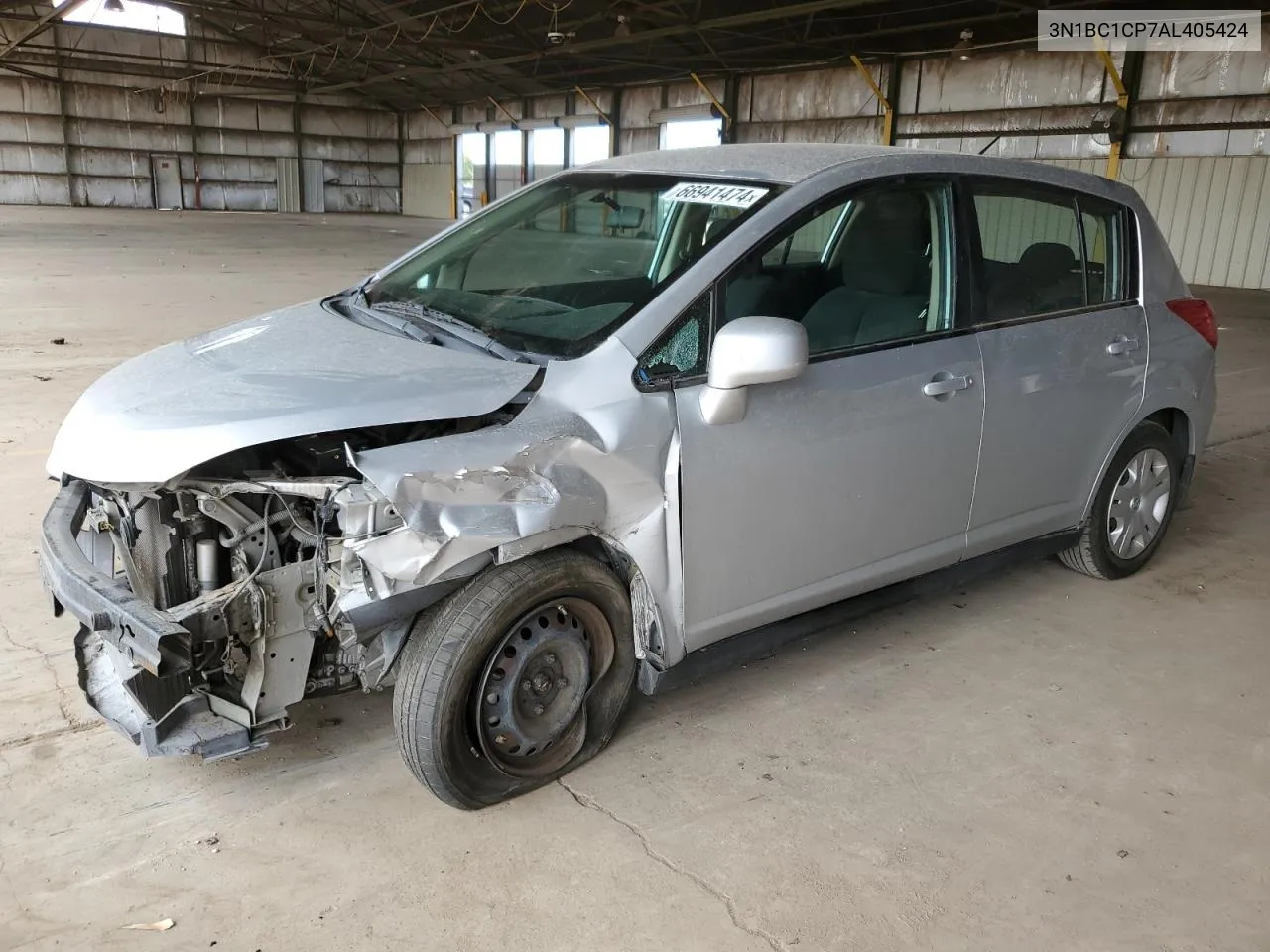 2010 Nissan Versa S VIN: 3N1BC1CP7AL405424 Lot: 66941474